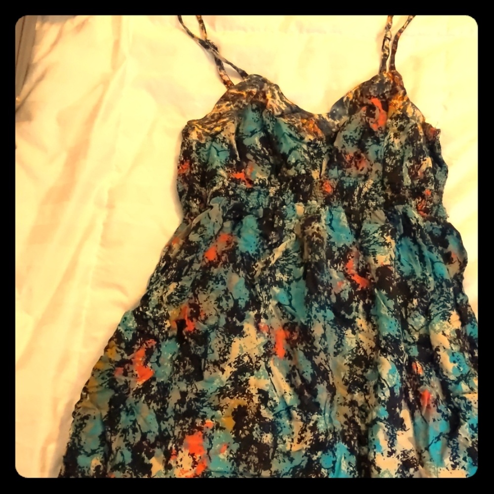 Spaghetti strap mini dress
